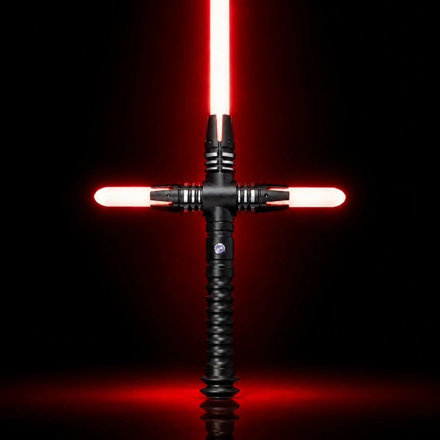 Official NSABERS Kylo Ren red crossguard lightsaber product view